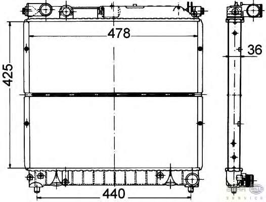 Радиатор, охлаждение двигателя
