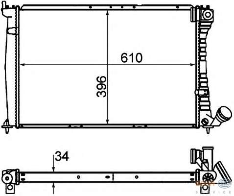 Радиатор, охлаждение двигателя
