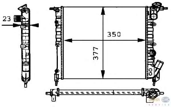 Радиатор, охлаждение двигателя