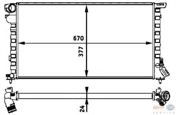 Радиатор, охлаждение двигателя
