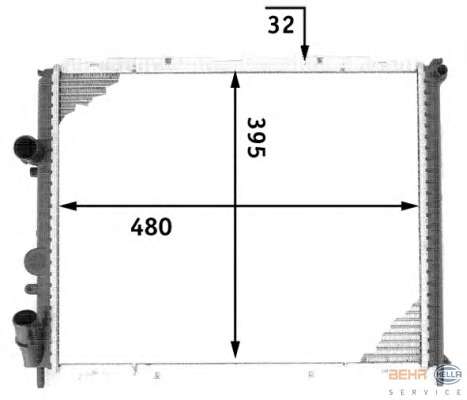 Радиатор, охлаждение двигателя