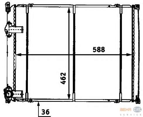 Радиатор, охлаждение двигателя