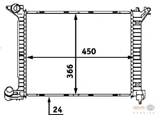 Радиатор, охлаждение двигателя