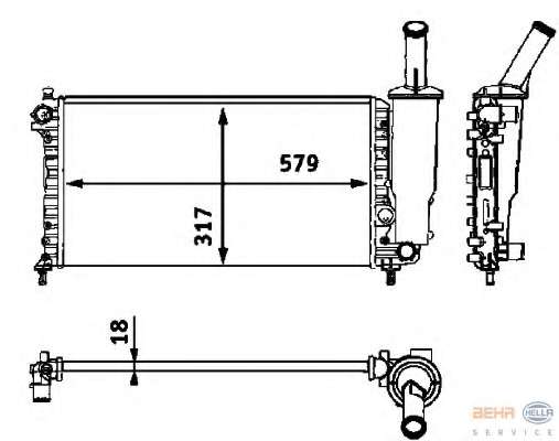 Радиатор, охлаждение двигателя
