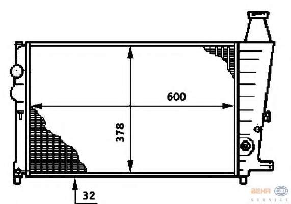 Радиатор, охлаждение двигателя