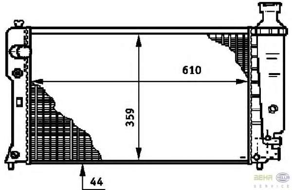 Радиатор, охлаждение двигателя