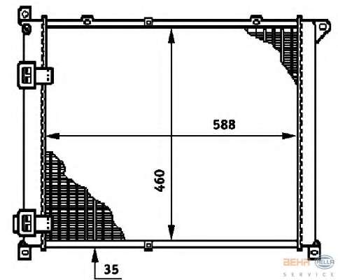 Радиатор, охлаждение двигателя