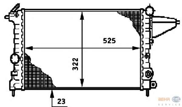 Радиатор, охлаждение двигателя