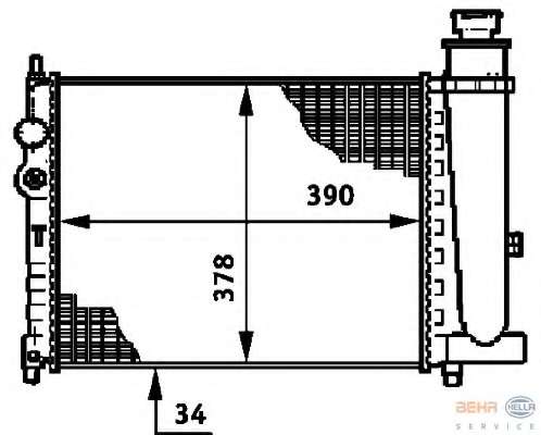Радиатор, охлаждение двигателя