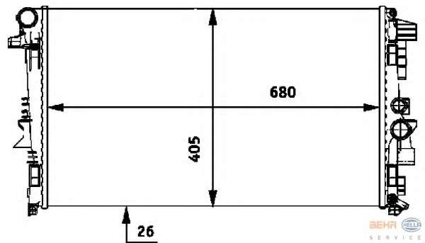 Радиатор, охлаждение двигателя