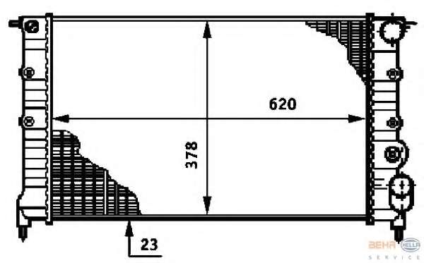 Радиатор, охлаждение двигателя