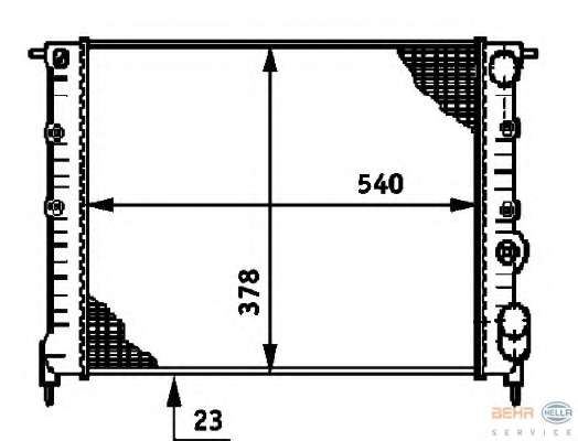 Радиатор, охлаждение двигателя