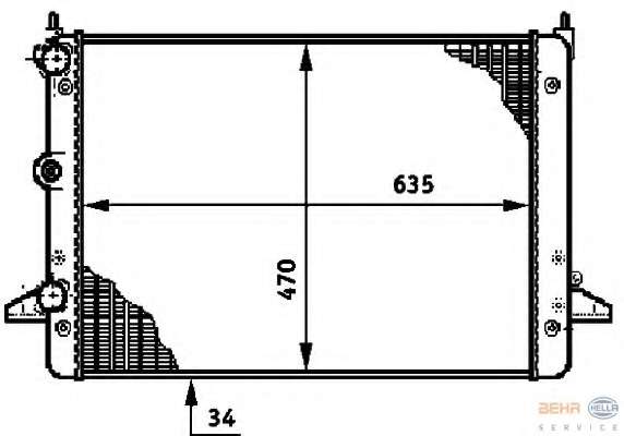 Радиатор, охлаждение двигателя