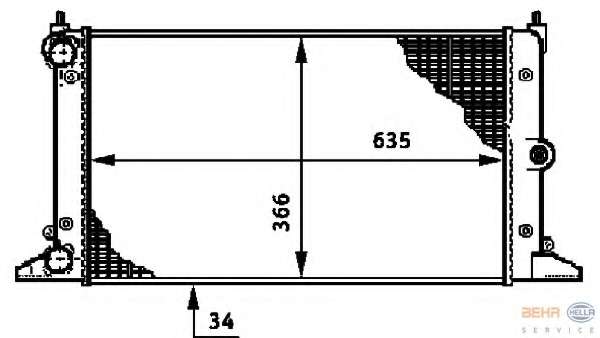 Радиатор, охлаждение двигателя