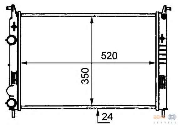 Радиатор, охлаждение двигателя