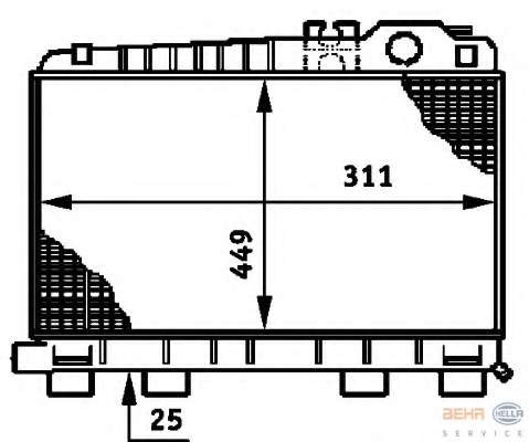 Радиатор, охлаждение двигателя
