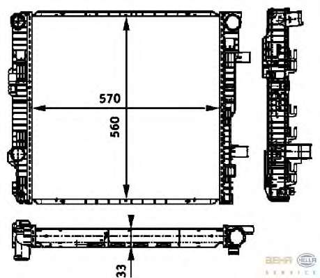 Радиатор, охлаждение двигателя