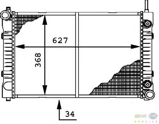 Радиатор, охлаждение двигателя
