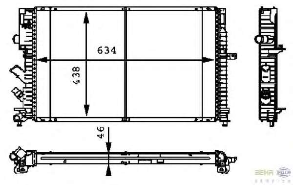 Радиатор, охлаждение двигателя
