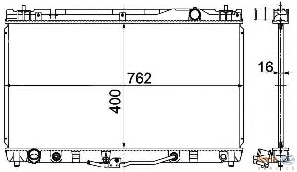 Радиатор, охлаждение двигателя