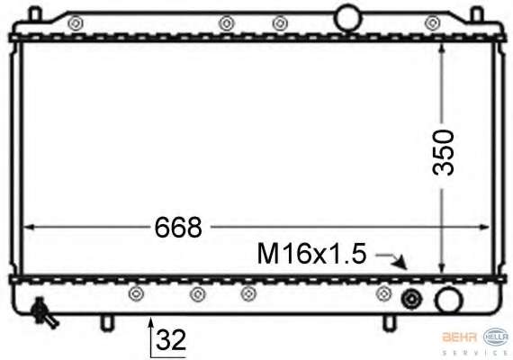 Радиатор, охлаждение двигателя