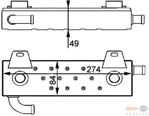 масляный радиатор, двигательное масло