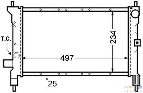 Радиатор, охлаждение двигателя