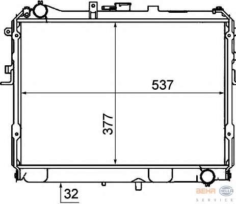 Радиатор, охлаждение двигателя