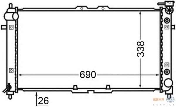 Радиатор, охлаждение двигателя