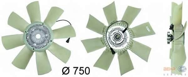 Вентилятор, охлаждение двигателя