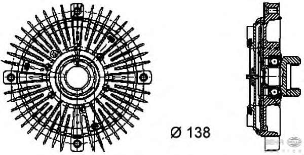 Сцепление, вентилятор радиатора