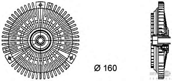 Сцепление, вентилятор радиатора