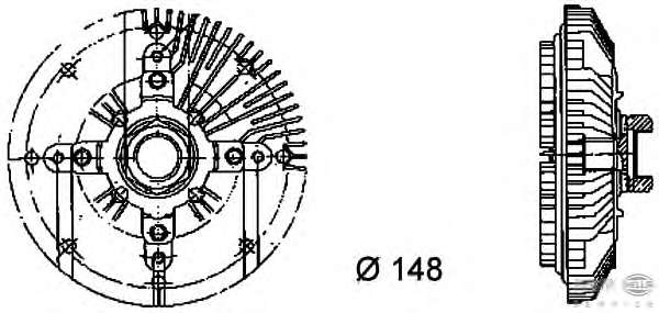 Сцепление, вентилятор радиатора
