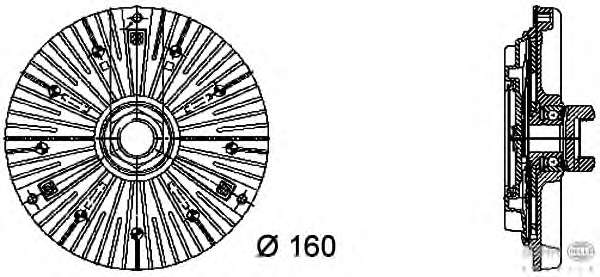Сцепление, вентилятор радиатора