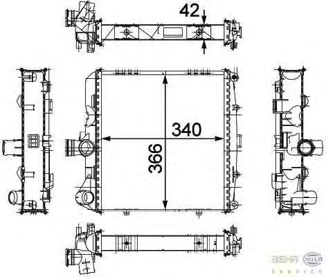 Радиатор, охлаждение двигателя