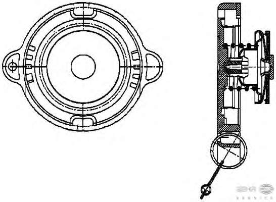 Крышка, резервуар охлаждающей жидкости