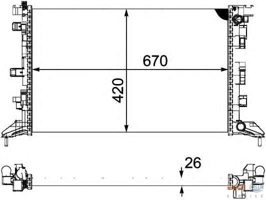 Радиатор, охлаждение двигателя