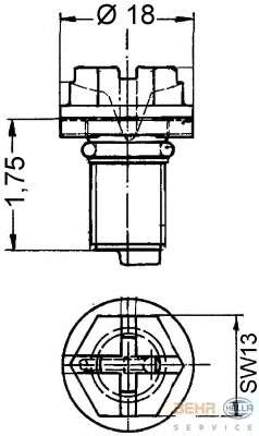 Болт, пробка радиатора