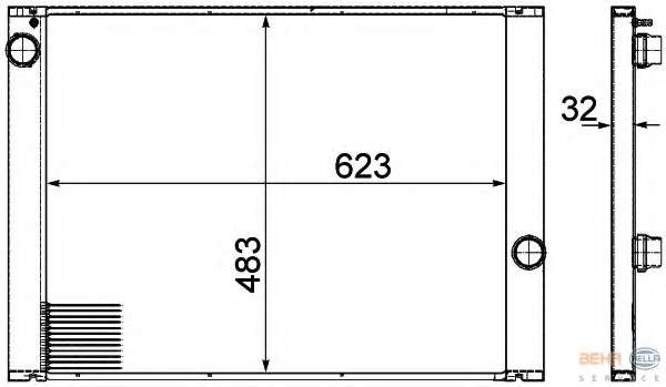 Радиатор, охлаждение двигателя