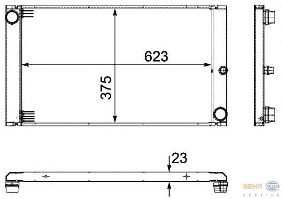 Радиатор, охлаждение двигателя