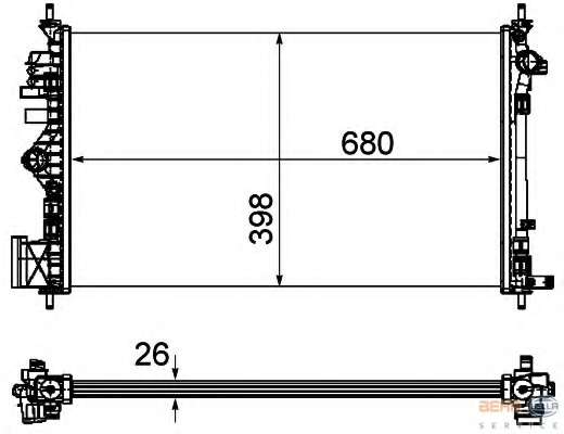 Радиатор, охлаждение двигателя