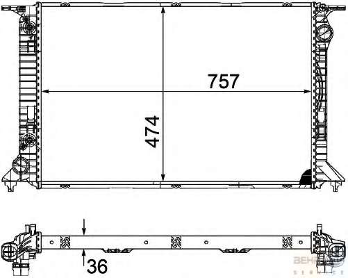 Радиатор, охлаждение двигателя