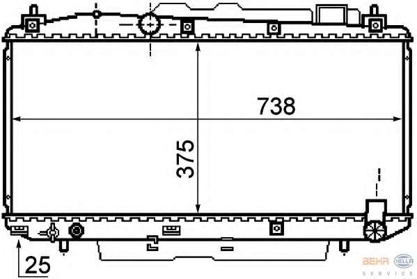 Радиатор, охлаждение двигателя