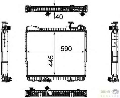 Радиатор, охлаждение двигателя