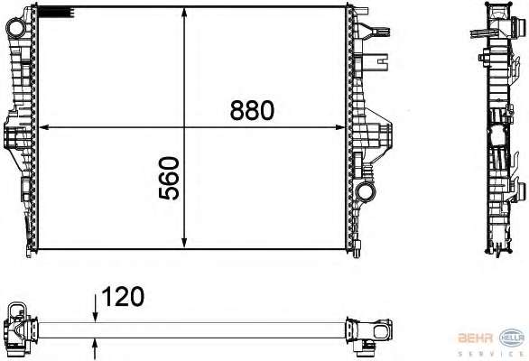 Радиатор, охлаждение двигателя
