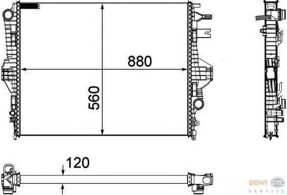 Радиатор, охлаждение двигателя