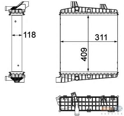 Радиатор, охлаждение двигателя