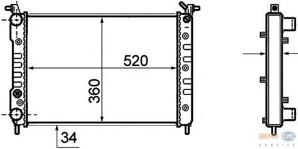 Радиатор, охлаждение двигателя