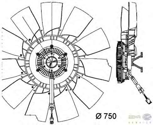 Вентилятор, охлаждение двигателя