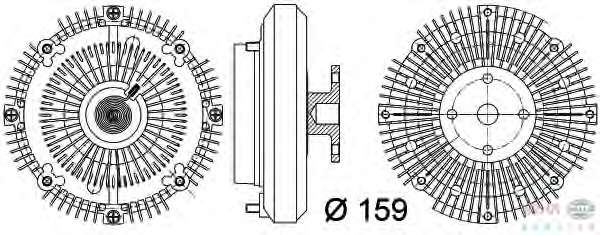 Сцепление, вентилятор радиатора